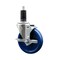 Service Caster 5'' Solid Poly Swivel 1-1/4'' Expanding Stem Caster with Brake SCC-EX20S514-SPUS-TLB-114 - alternate 1